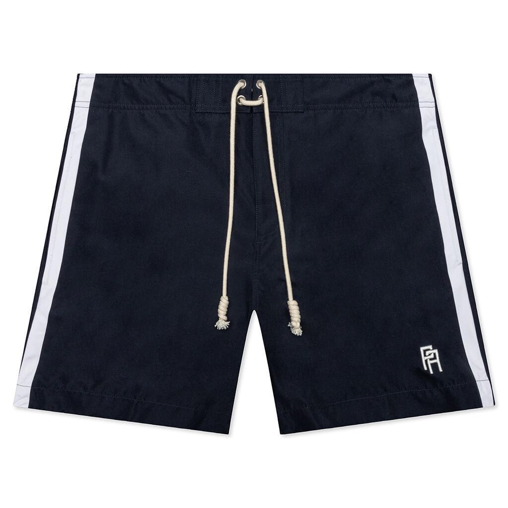 Monogram Swimshort - Navy Blue/White Male Product Image