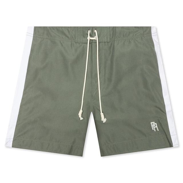 Monogram Swimshort - Military/White Male Product Image