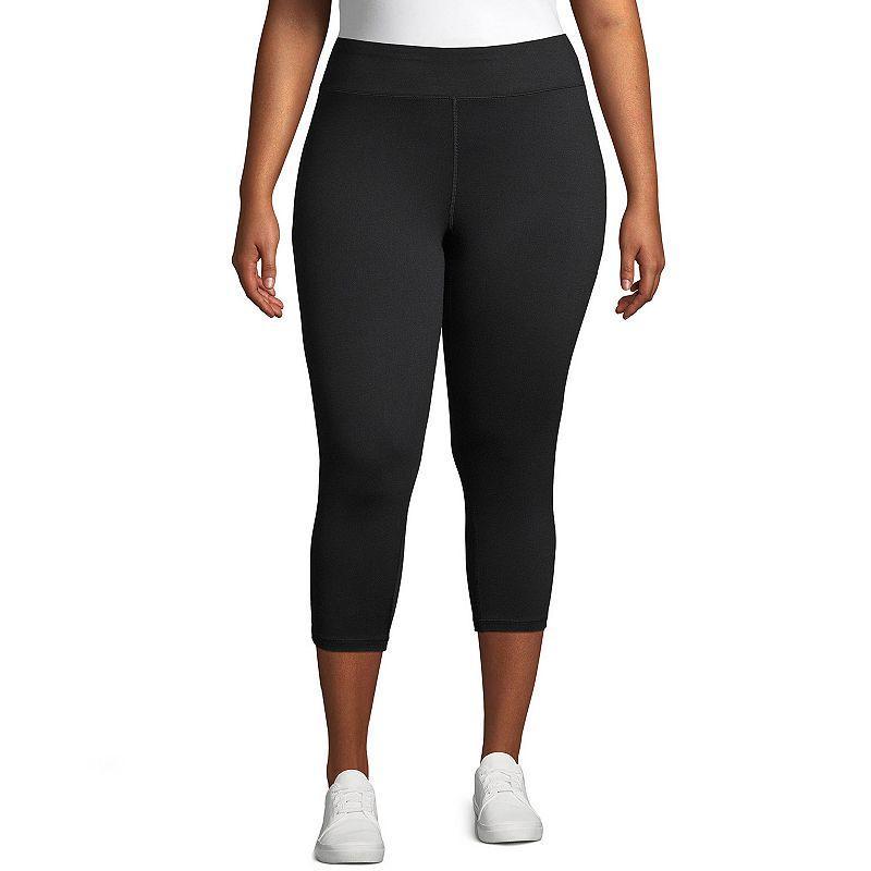 Plus Size Just My Size Capri Leggings, Womens Granite Grey Product Image