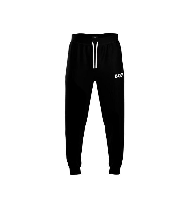 Boss Ease Cotton Logo Print Joggers Regular Fit Product Image