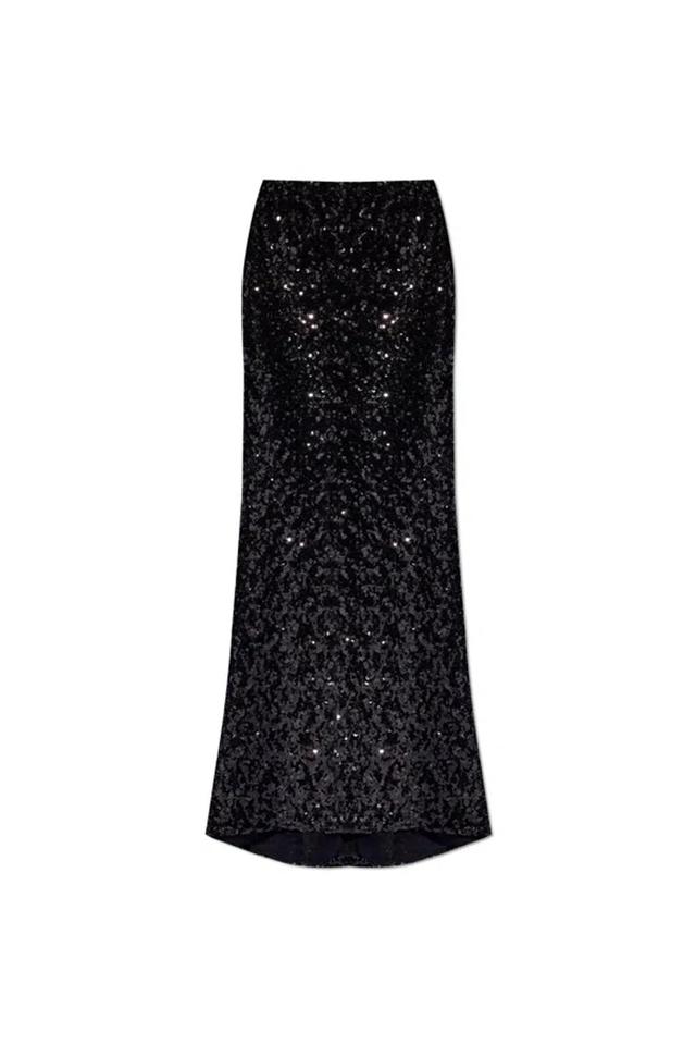 Sequin Skirt In Black Product Image