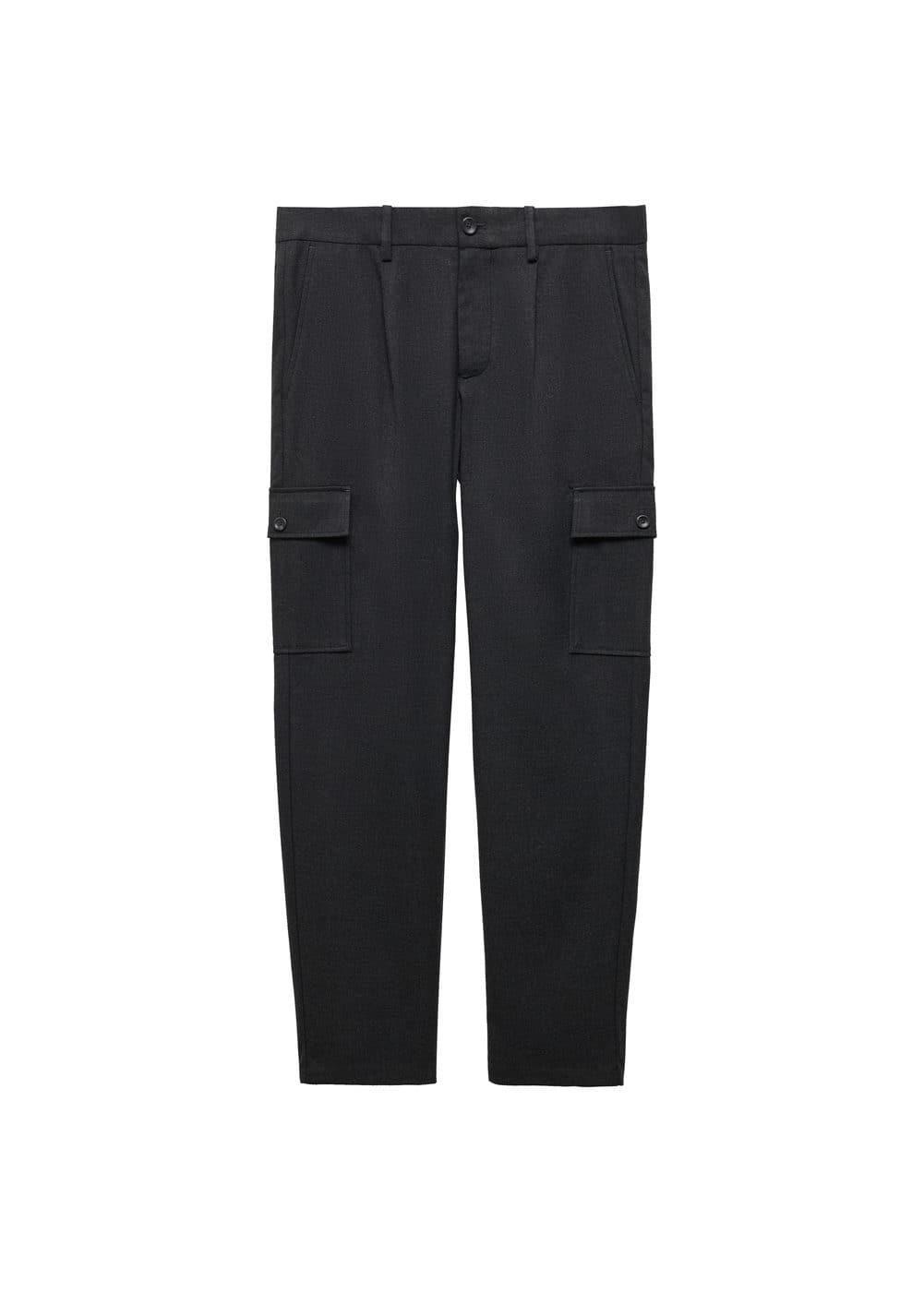 MANGO MAN - Pleated cargo pants dark heather greyMen Product Image