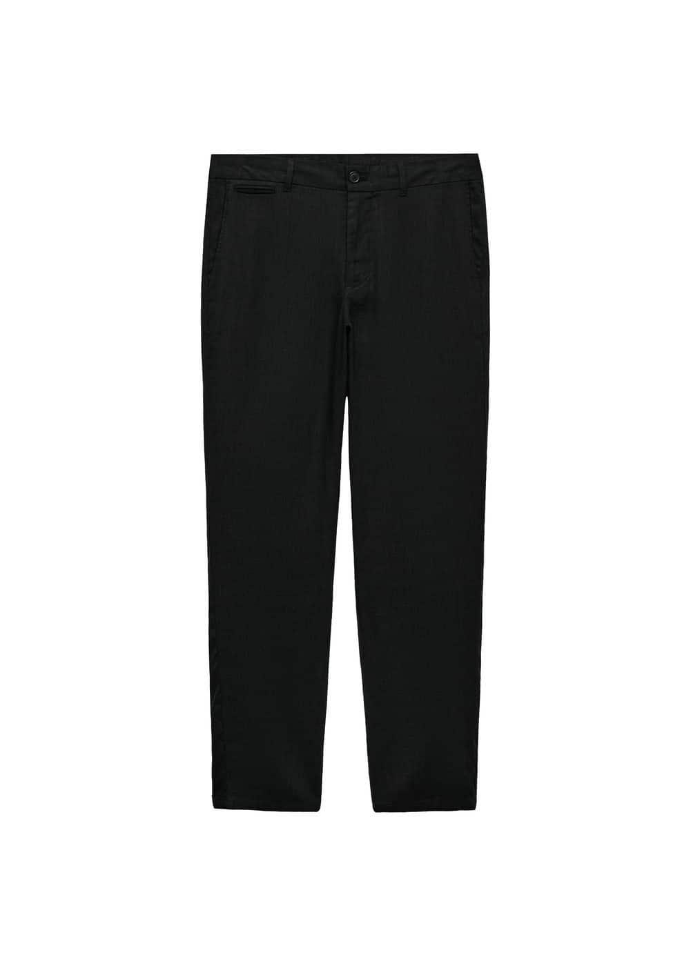 Mango Mens Linen Slim-Fit Pants Product Image