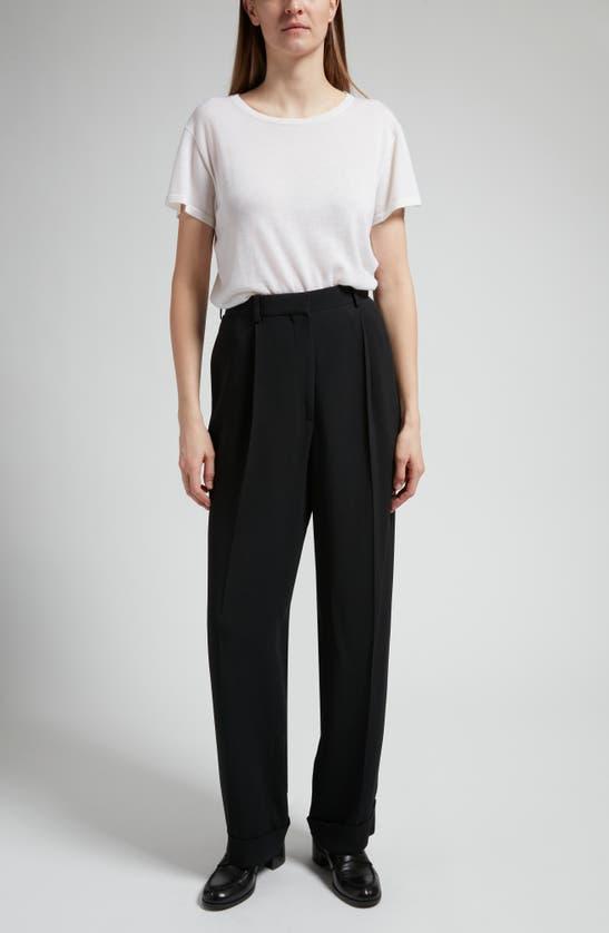 Tor Pleated Wide-leg Pants In Black Product Image