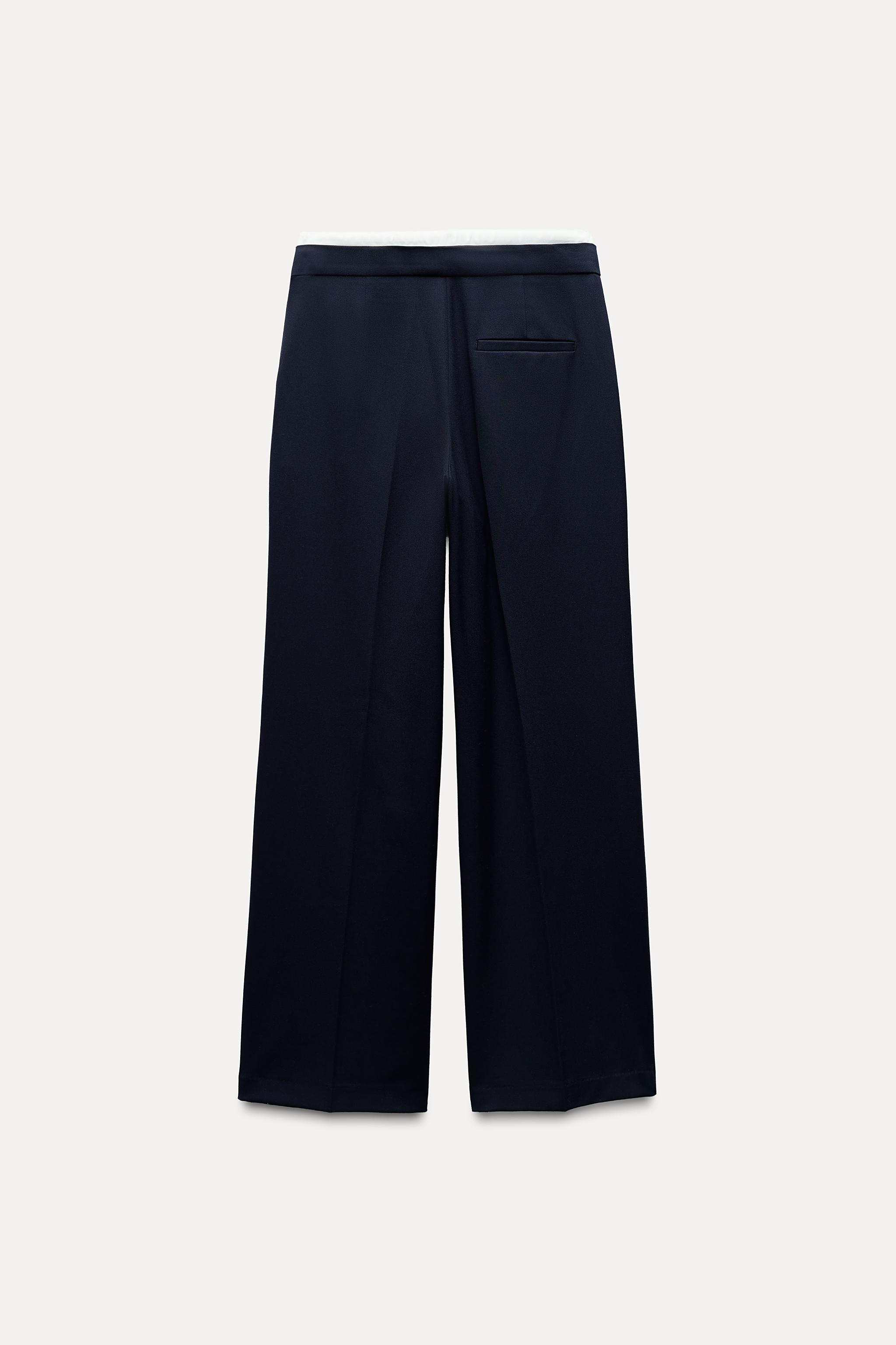 DOUBLE WAIST WIDE LEG PANTS Product Image