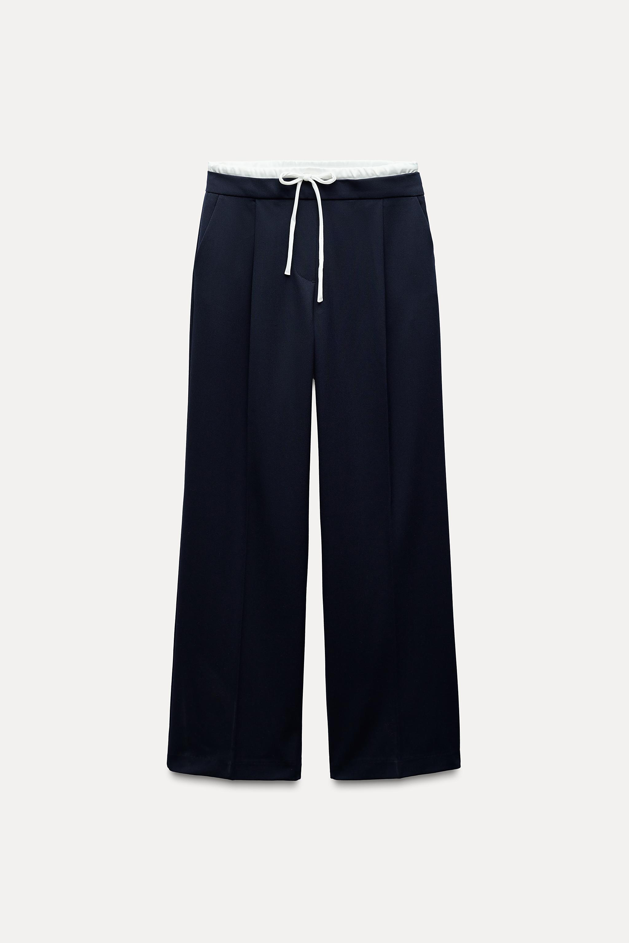 DOUBLE WAIST WIDE LEG PANTS Product Image