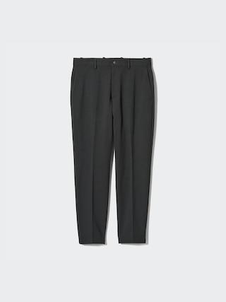 Mens Smart Ankle Pants Ultra Stretch Tall Black Small UNIQLO US Product Image