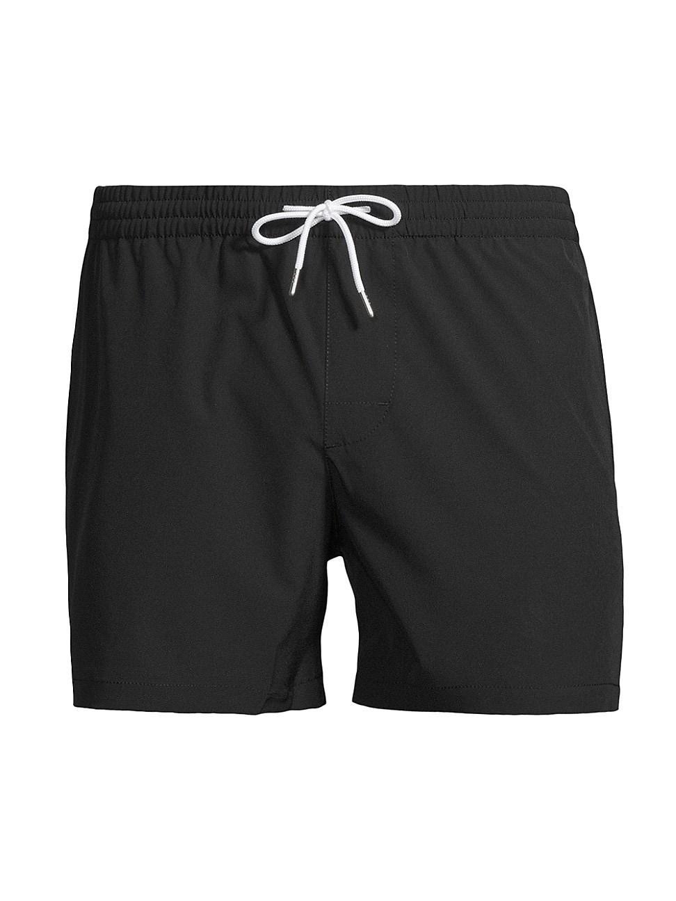 Mens Arlen Solid Swim Trunks Product Image