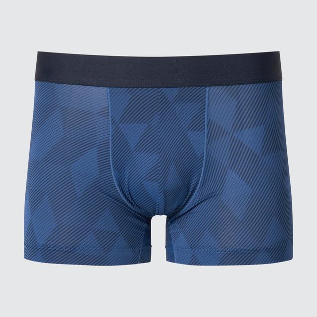 Mens Airism Low-Rise Boxer Briefs with Deodorizing Blue 2XL UNIQLO US Product Image