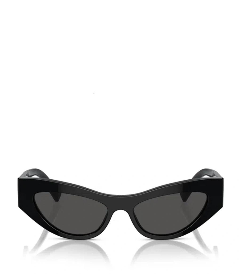 DOLCE & GABBANA Sonnenbrille Mit Ovalem Gestell In Black Product Image