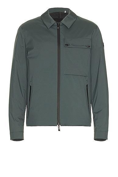 MONCLER Gray Tortisse Jacket In Kombu Green Product Image