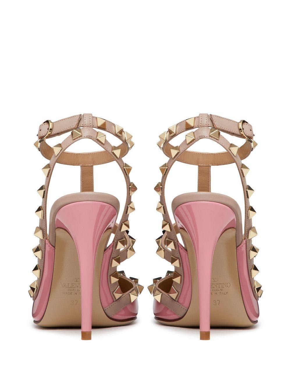 Rockstud High-heel Pumps In Pink Product Image