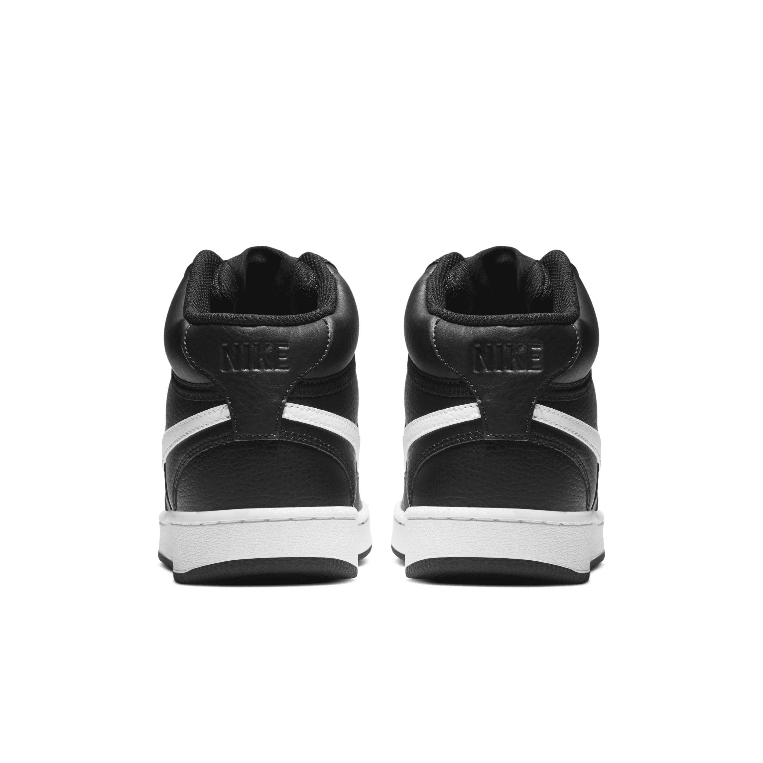 Nike Court Vision Mid-Top Womens Shoes Black Product Image