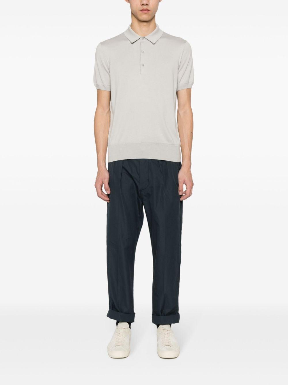 Tapered-leg Trousers In Blue Product Image