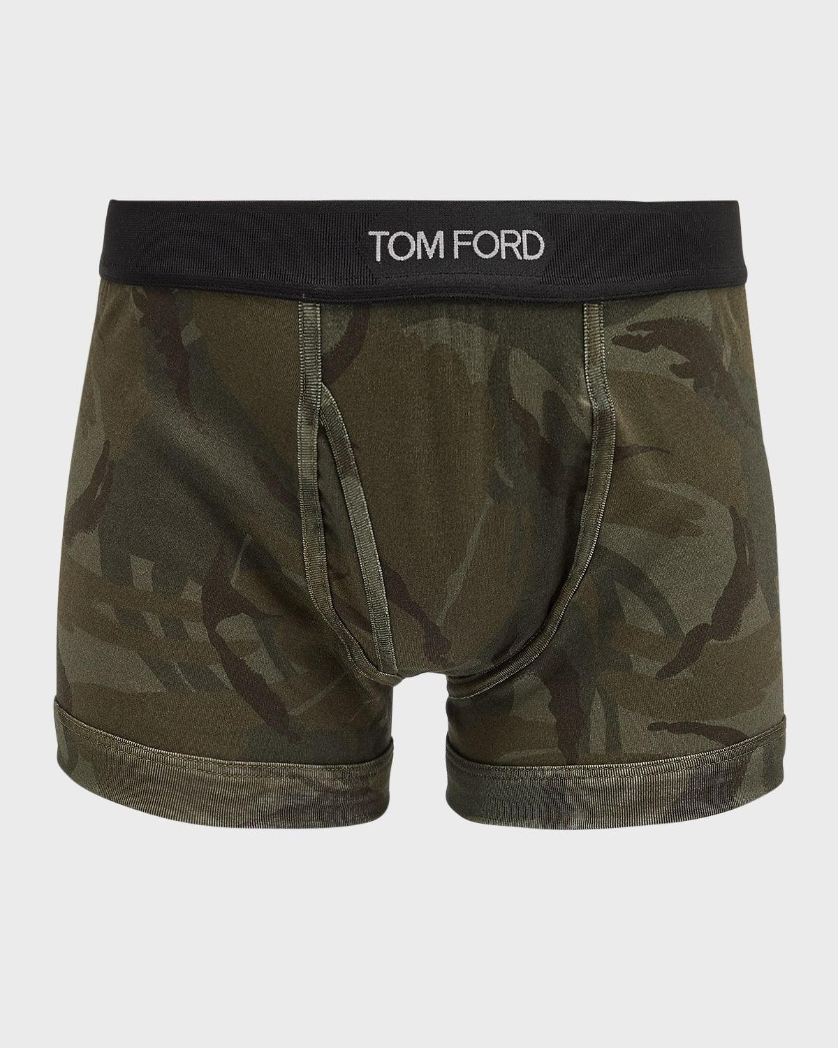 Mens Camouflage-Print Boxer Briefs Product Image