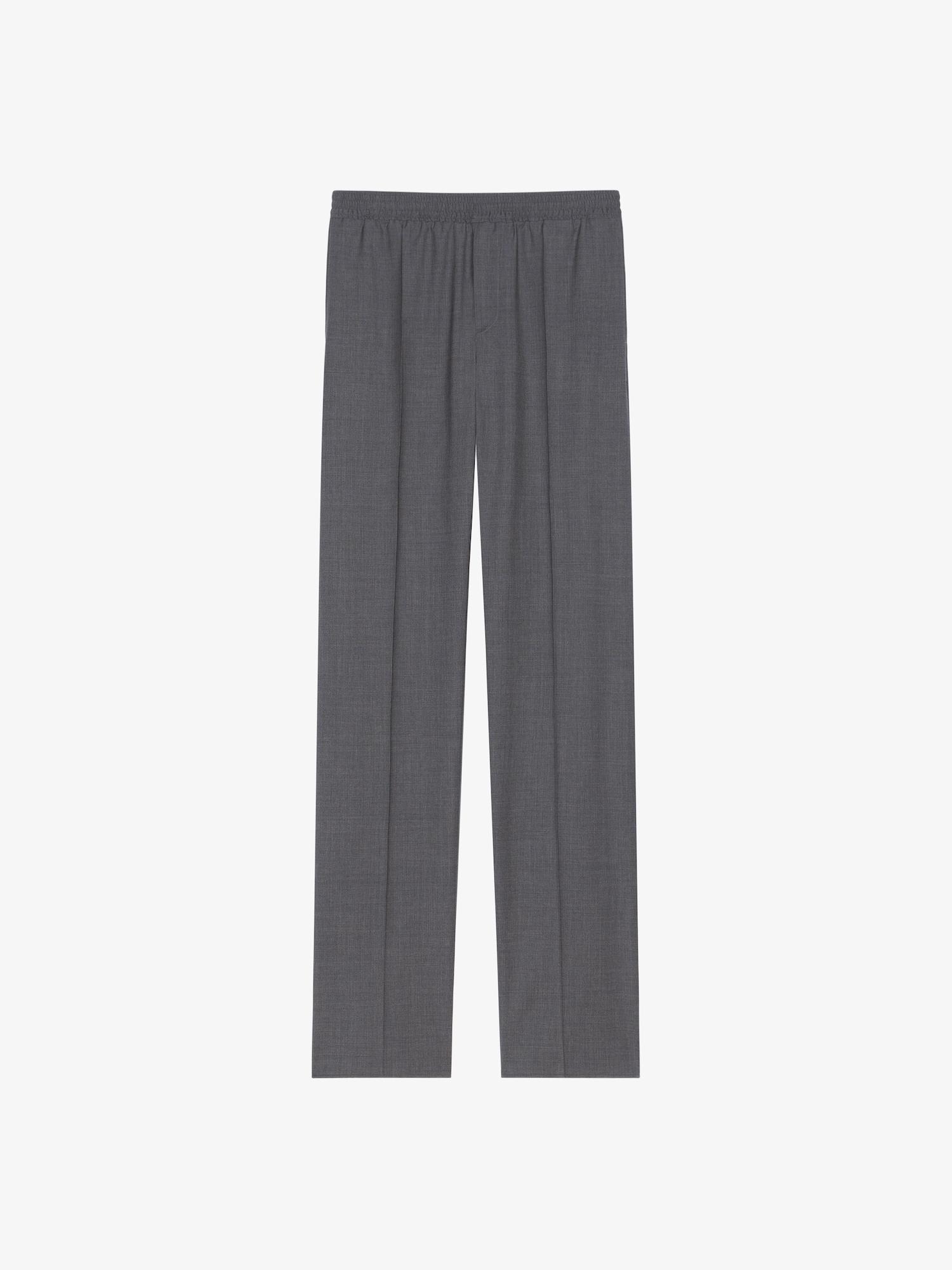 Slim fit jogger pants in wool Product Image