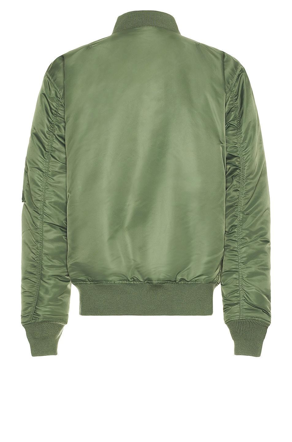 Schott Nylon Flight Jacket Green. (also in S). Product Image