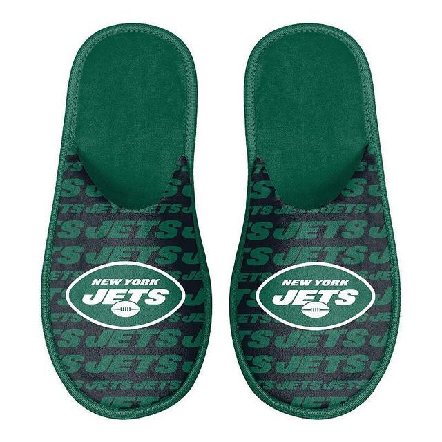 Mens FOCO New York Jets Scuff Logo Slide Slippers Product Image