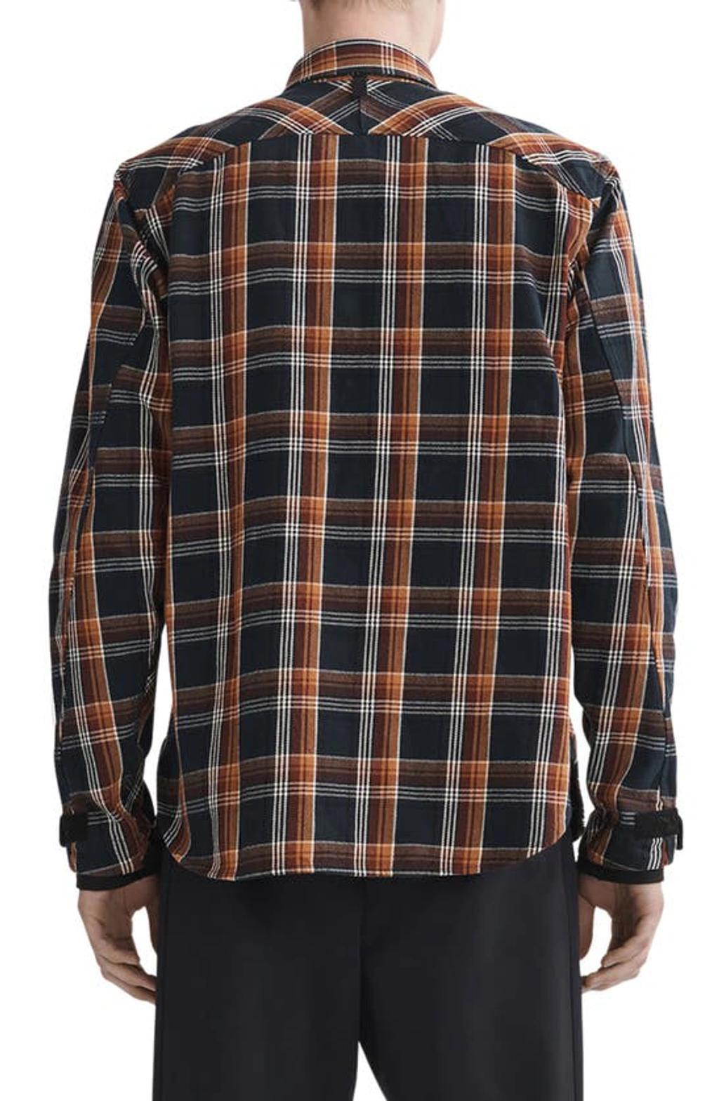 RAG & BONE Engineered Japanese Plaid Shirt Jacket In Blue Product Image