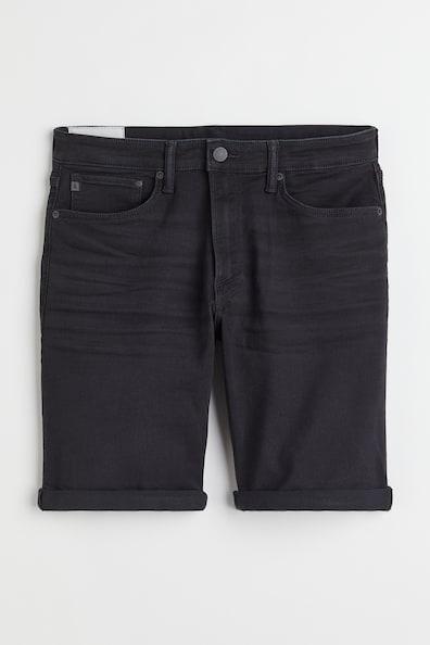 H & M - Hybrid Regular Denim Shorts - Blue Product Image