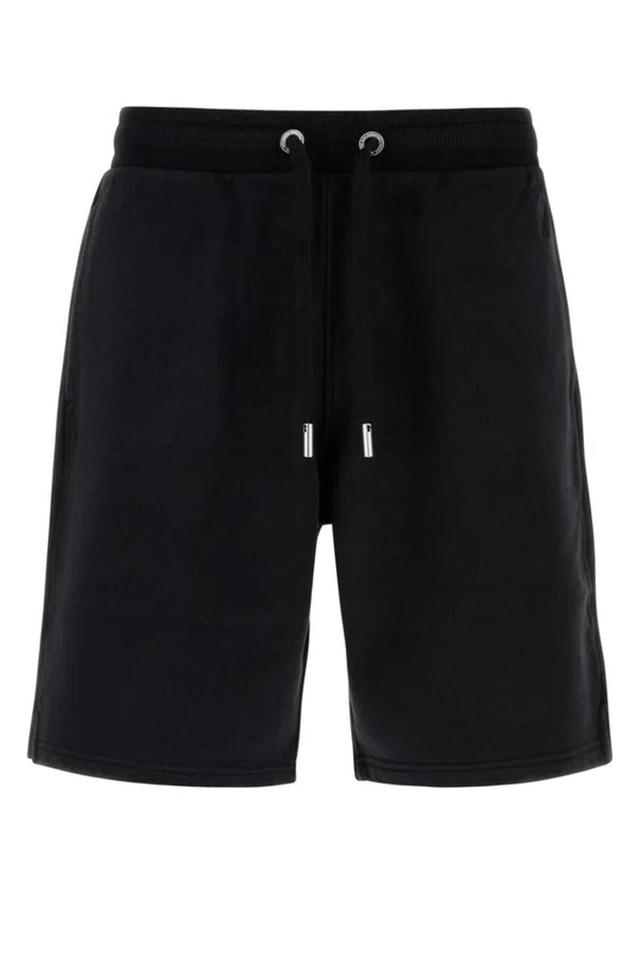 Ami Ami De Coeur Logo Embroidered Drawstring Shorts In Black Product Image