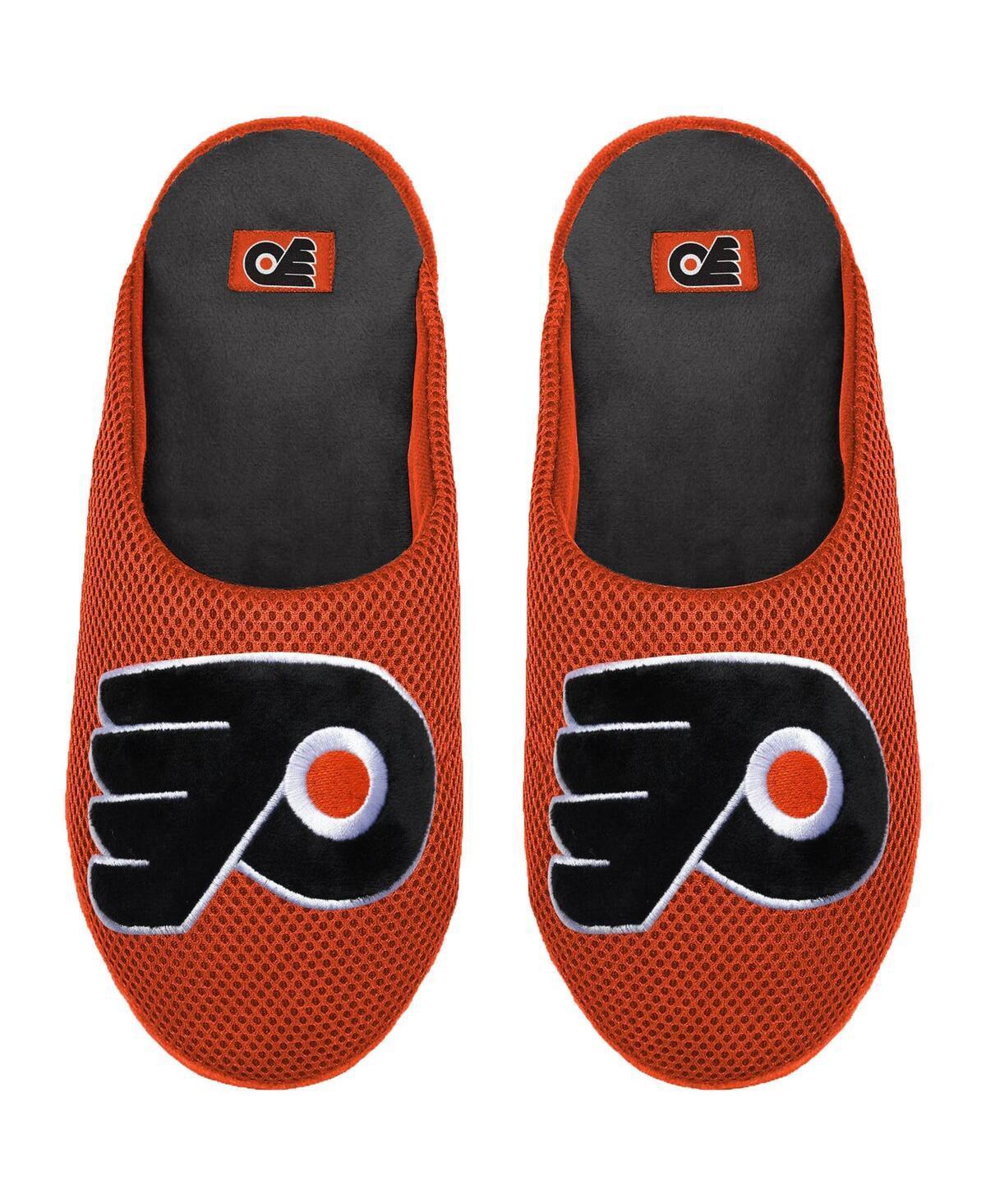 Mens Foco Philadelphia Flyers Big Logo Colorblock Mesh Slippers Product Image