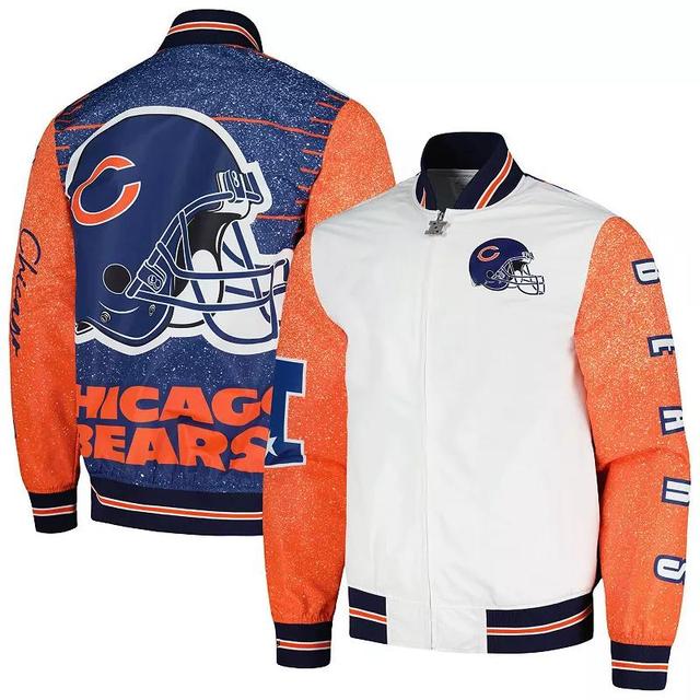 Mens Mitchell & Ness Chicago Bears Team Burst Warm-Up Full-Zip Jacket Product Image