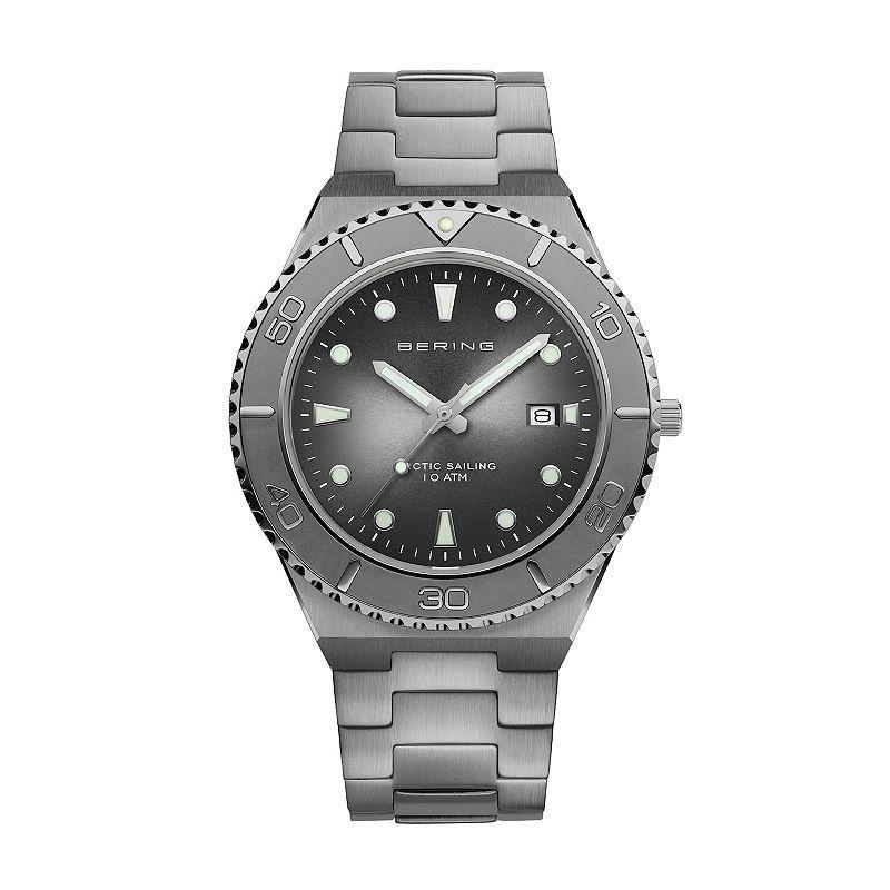 BERING Mens Classic Arctic Stainless Steel Bracelet Watch Gray Product Image