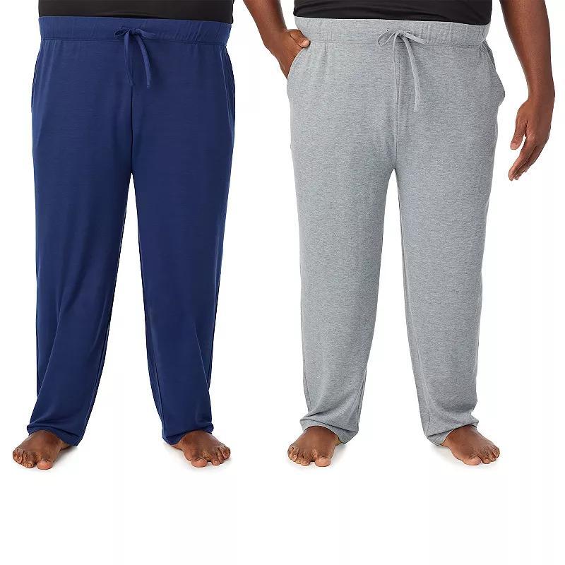 Big & Tall Cuddl Duds 2-Pack French Terry Pajama Pants Set, Mens Product Image