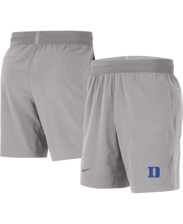 Mens Nike Gray Duke Blue Devils Player Performance Shorts Product Image