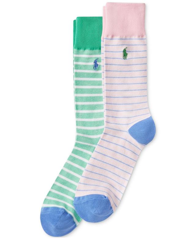 Polo Ralph Lauren Mens 2-Pk. Oxford Striped Slack Socks Product Image