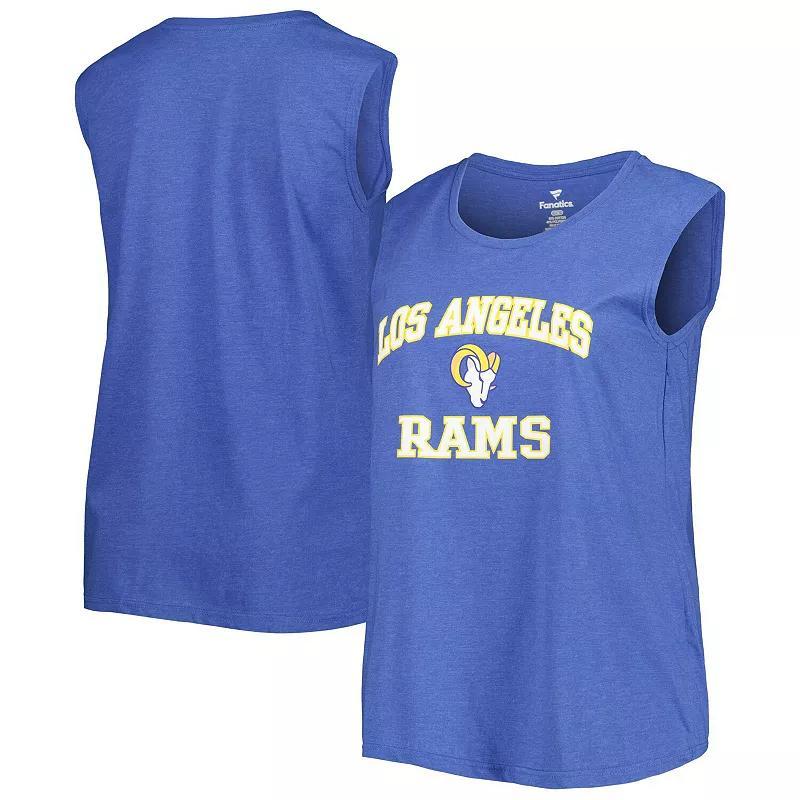 Womens Fanatics Branded Royal Los Angeles Rams Plus Size Tank Top Product Image