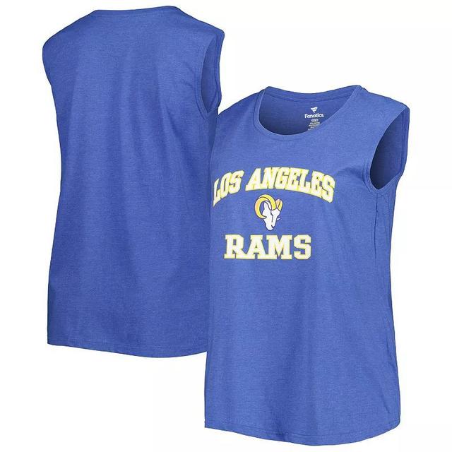 Womens Fanatics Royal Los Angeles Rams Plus Size Tank Top Product Image