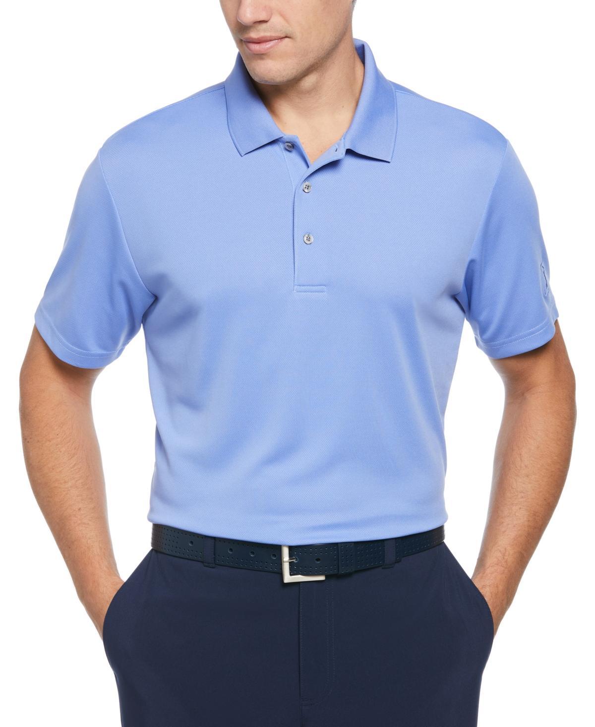 Pga Tour Mens Airflux Solid Mesh Short Sleeve Golf Polo Shirt Product Image