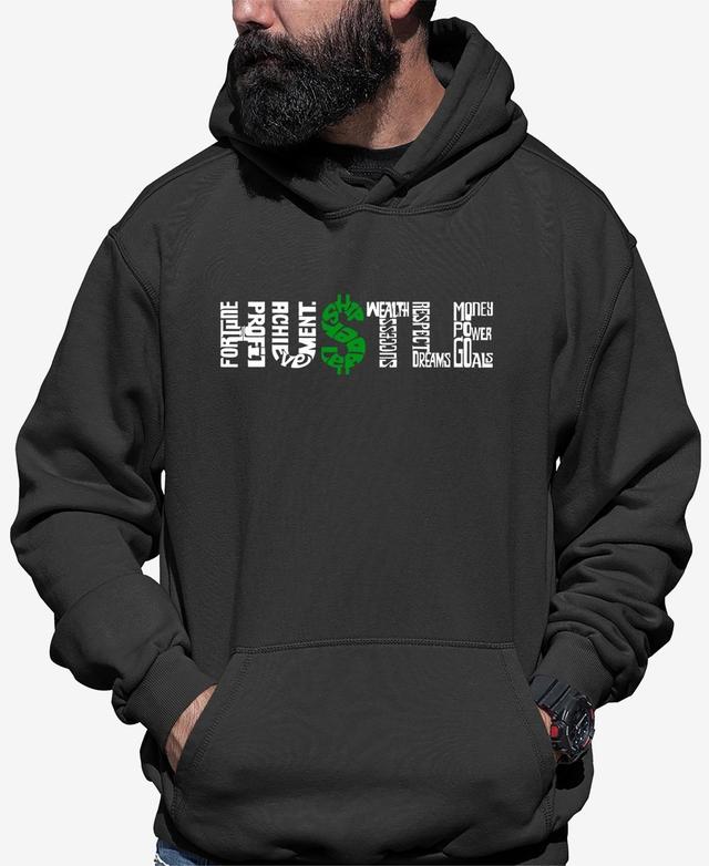 Mens Word Art Hustle Hooded Sweatshirt Product Image