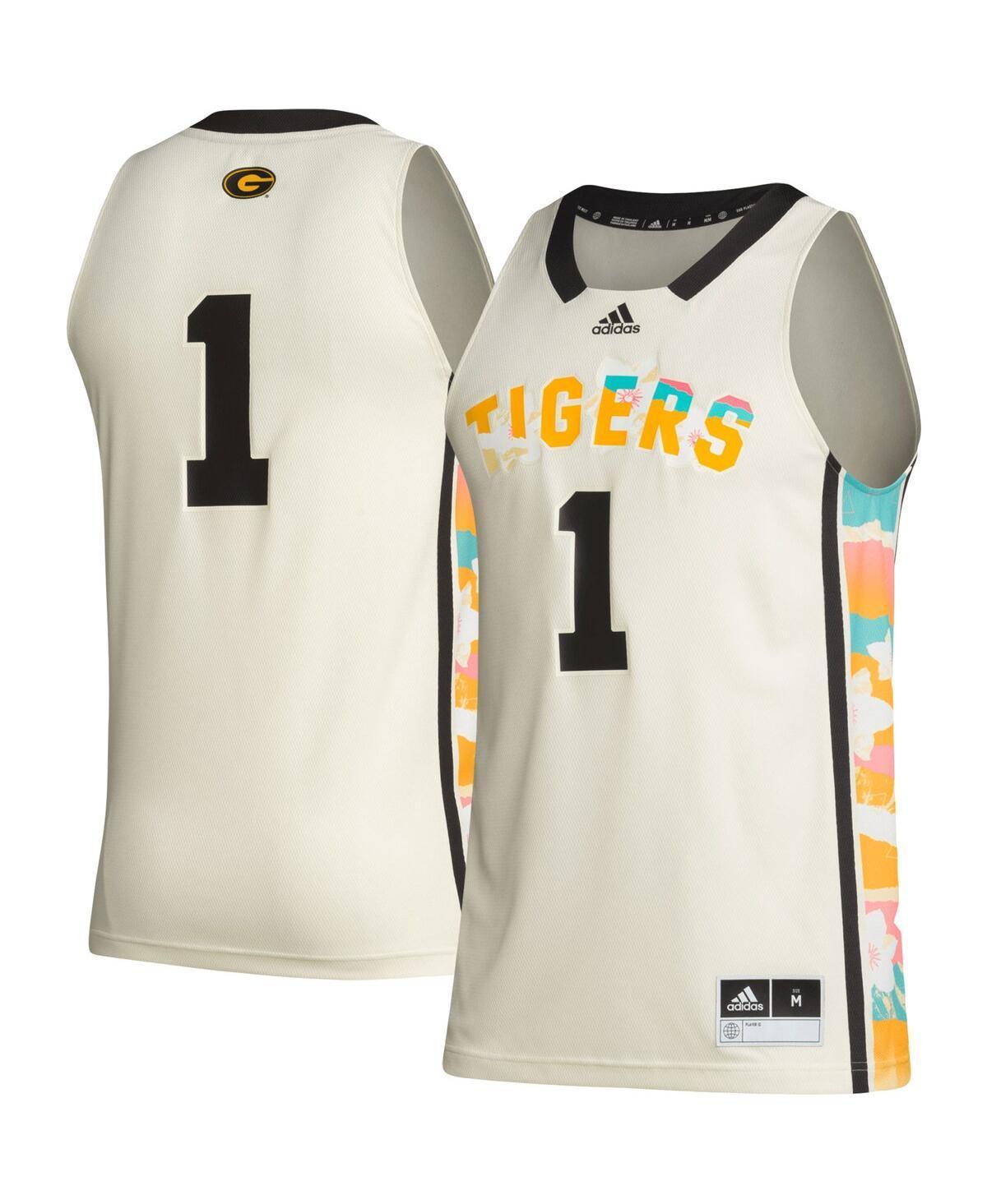 Mens adidas #1 Khaki Grambling Tigers Honoring Black Excellence Basketball Jersey - Khaki Product Image