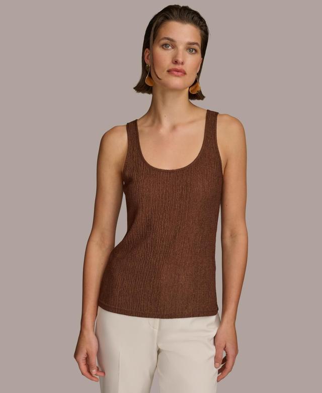 Women's Textured Scoop-Neck Tank Top Product Image