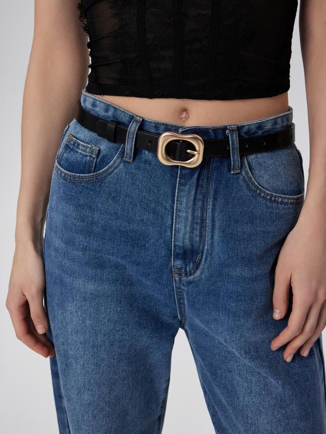 Geometric Faux Leather Belts Product Image