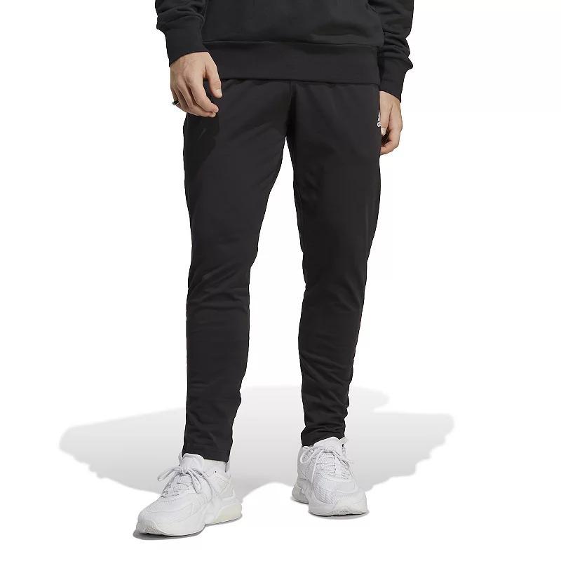 adidas Essentials Single Jersey Tapered Open Hem Pants Men's Clothing Product Image