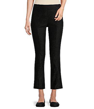 NYDJ Pull-On Ankle Slim Bootcut Faux Suede Pants Product Image