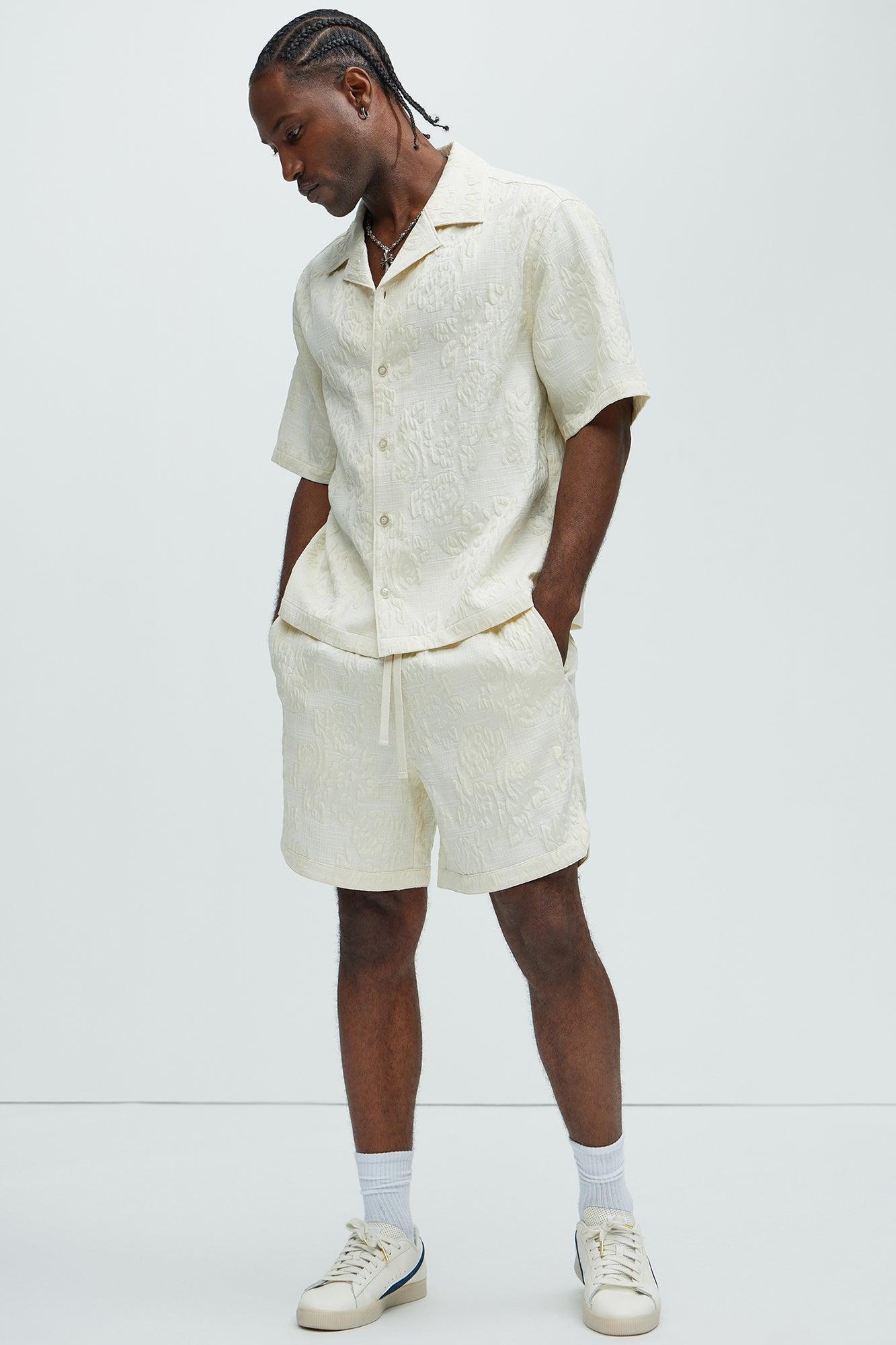 Bartlett Jacquard Shirt - White/combo Product Image