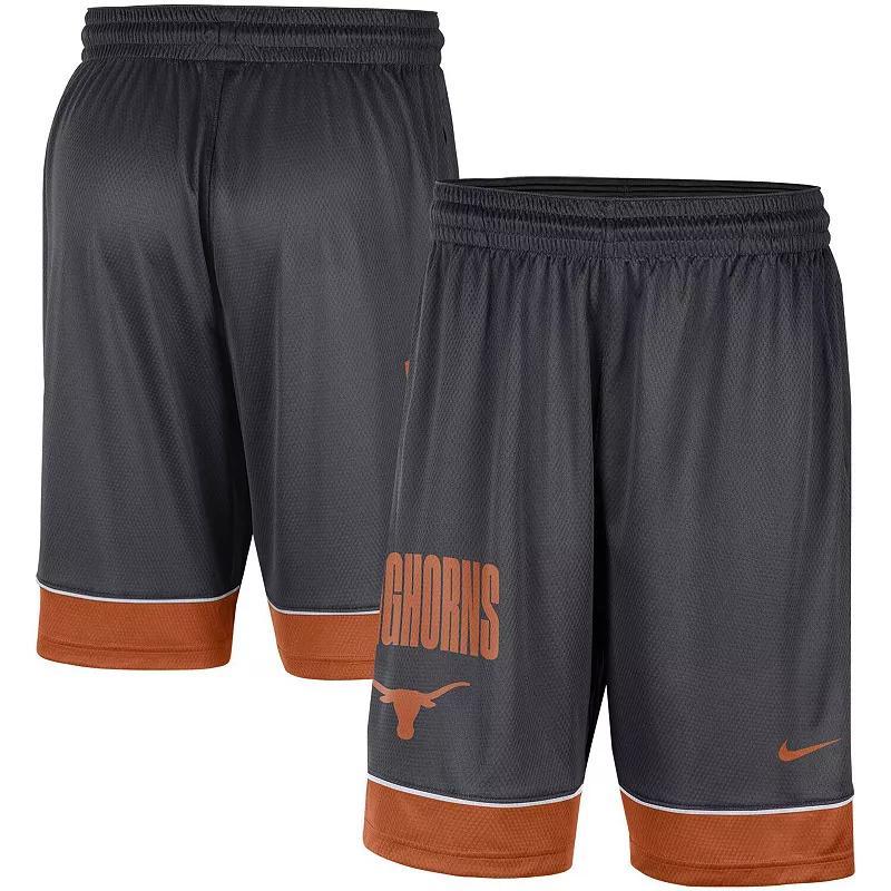 Mens Nike Charcoal/Crimson Alabama Crimson Tide Fast Break Performance Shorts Grey Product Image