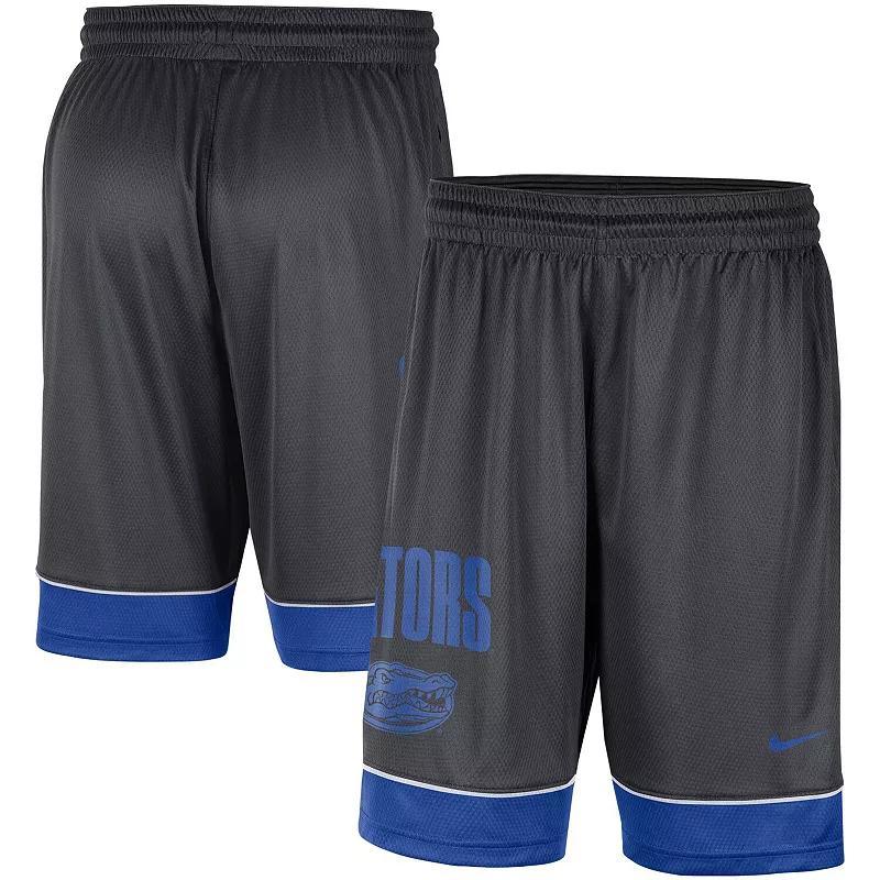 Mens Nike Charcoal/Crimson Alabama Crimson Tide Fast Break Performance Shorts Grey Product Image