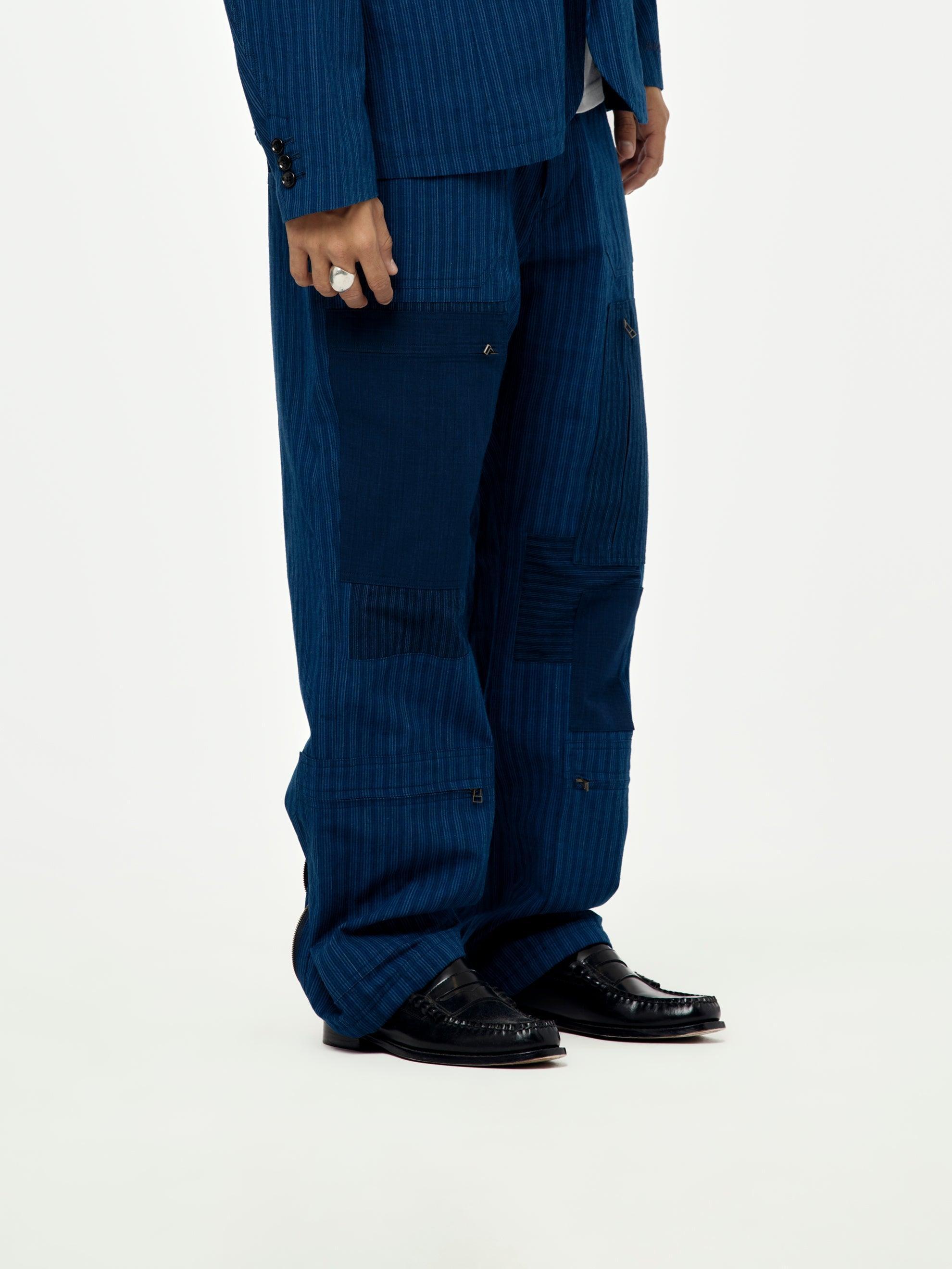 Yuge Fabric Barrow Pant (Navy) Product Image