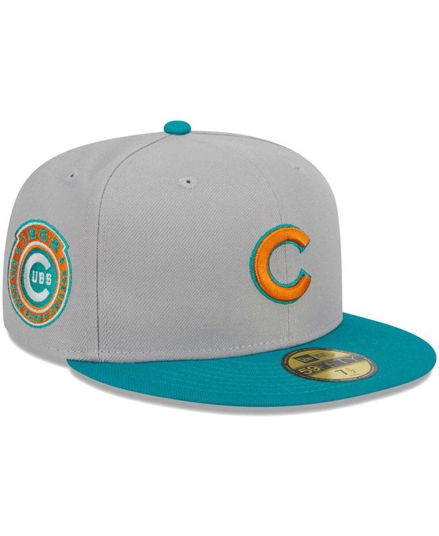 Mens New Era Gray Chicago Cubs 59FIFTY Fitted Hat - Gray Product Image