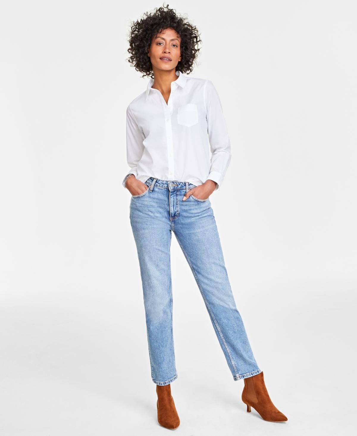 On 34th Womens Collared Button-Down Shirt, Created for Macys Product Image