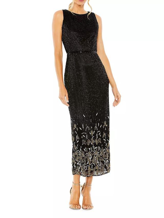 Belted Embellished Column Dress Product Image