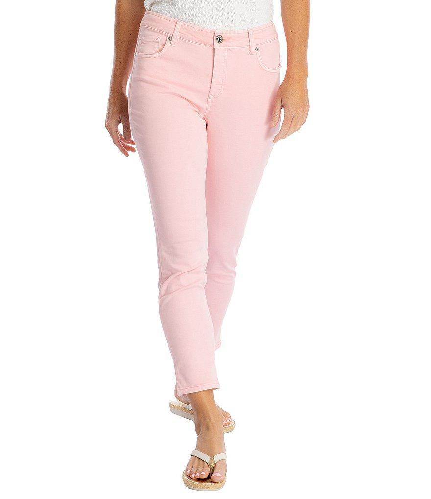 Tommy Bahama Boracay Beach Cotton Blend Stretch Sateen High Rise Ankle Jeans Product Image