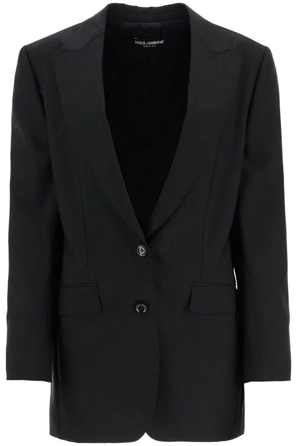 DOLCE & GABBANA Black Wool Blazer Product Image