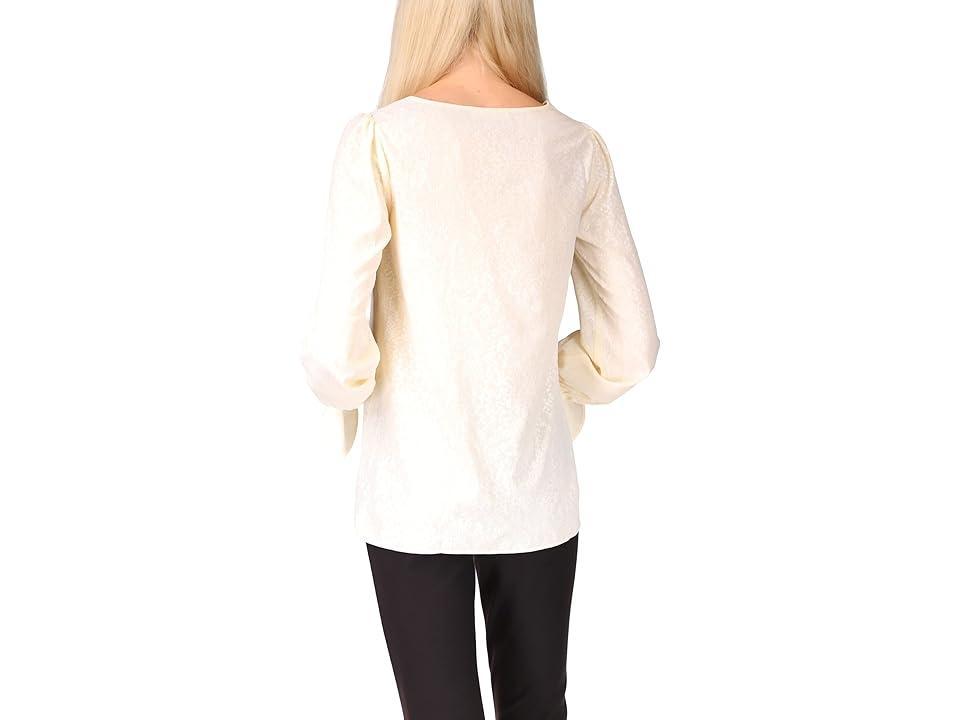 MICHAEL Michael Kors V-Neck Tie Sleeve Top Women's Clothing Product Image